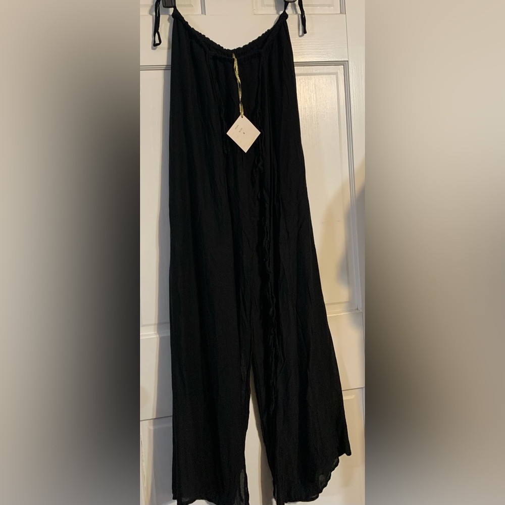 150 Ixtapa Elegant Black Women's Coverup Pants, Small